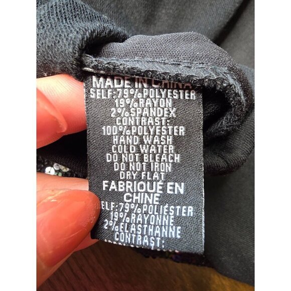 Hard Rock Cafe women's Pullover, black, Sequined Logo, size XL - Picture 10 of 10